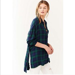 BDG Slit Long Flannel